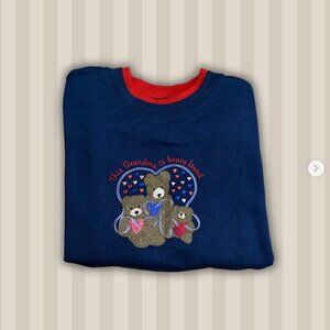 Graphic teddy bear Grandma crewneck - Small